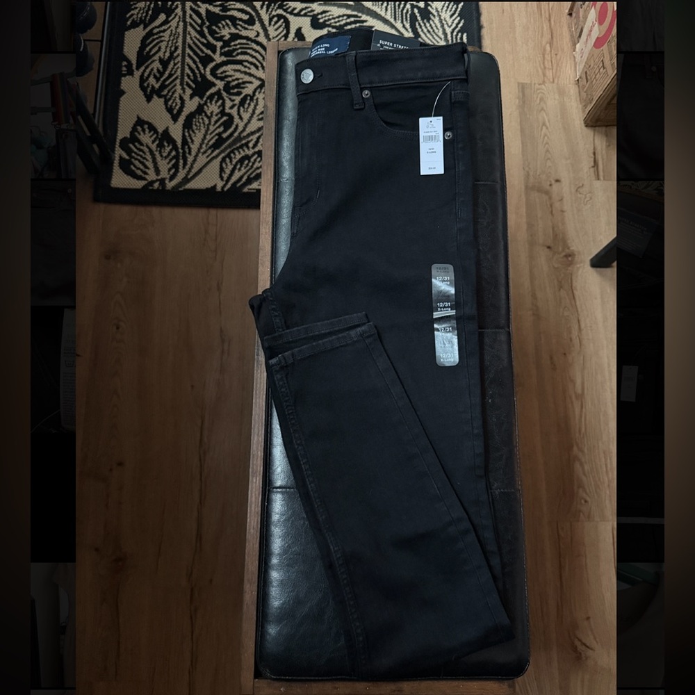 NWT GAP High Rise Super Skinny Jeggings Dark Black